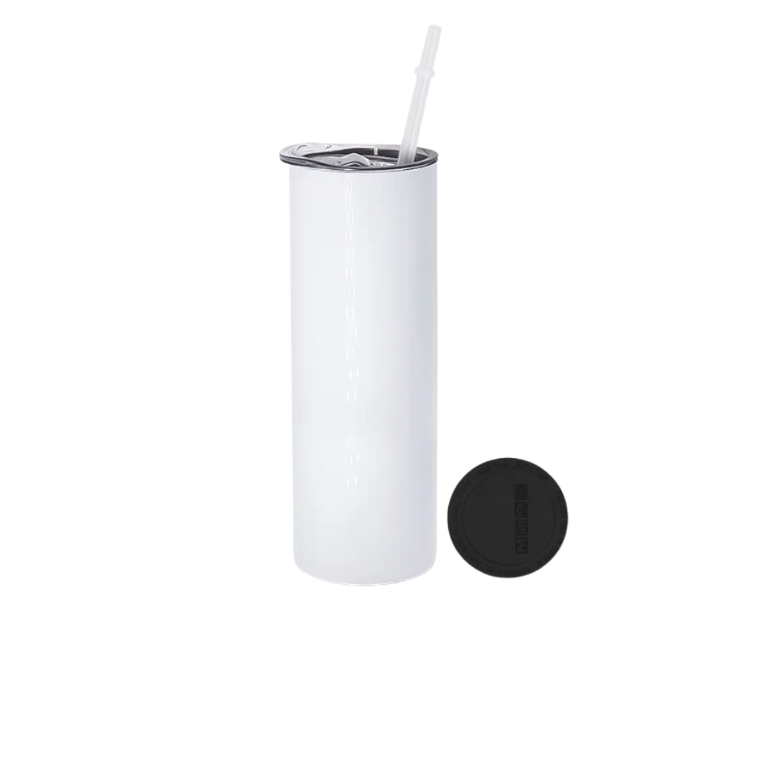 20 Ounce White Sublimation Skinny Tumbler