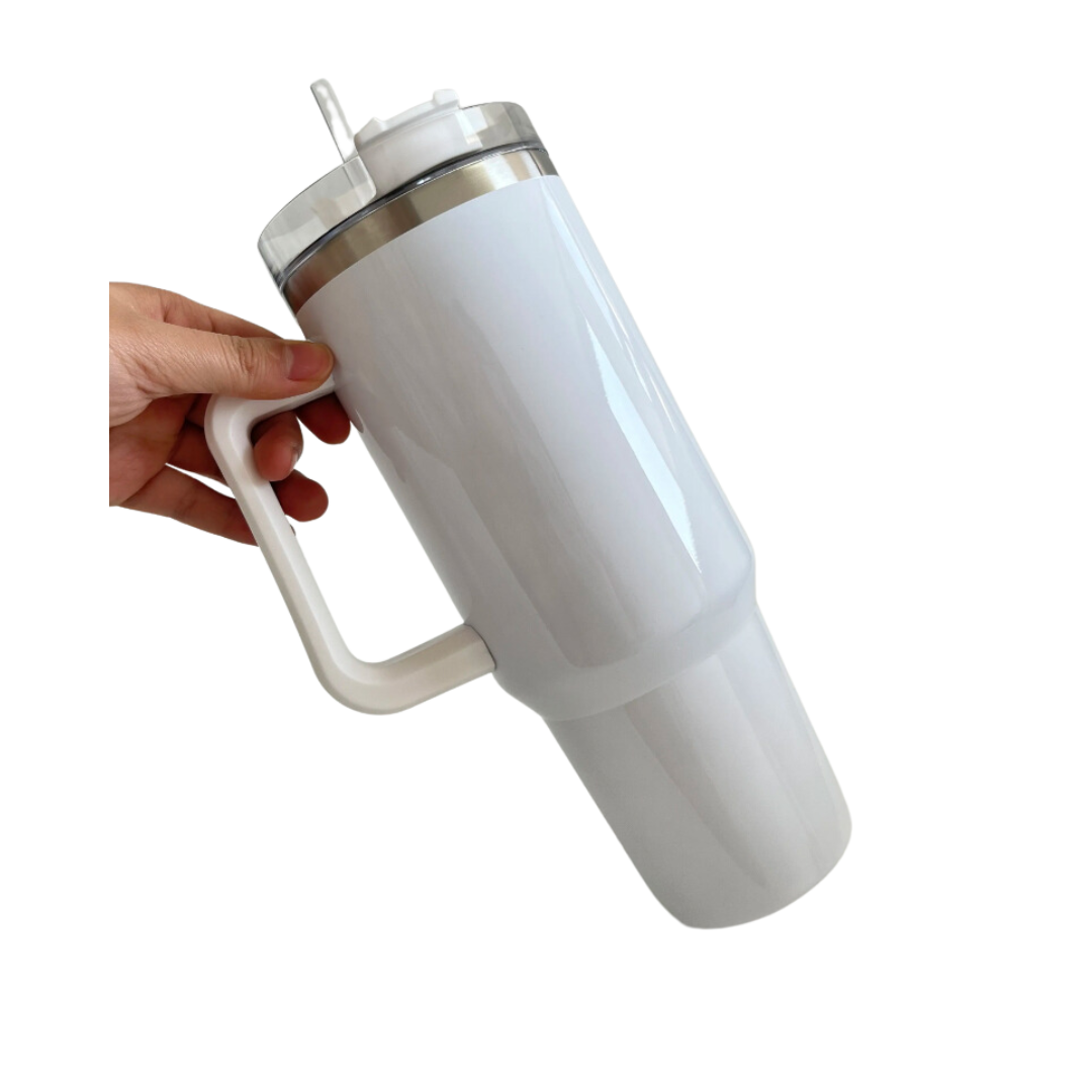 40 Ounce Sublimation Tumbler with Handle 4 Pack