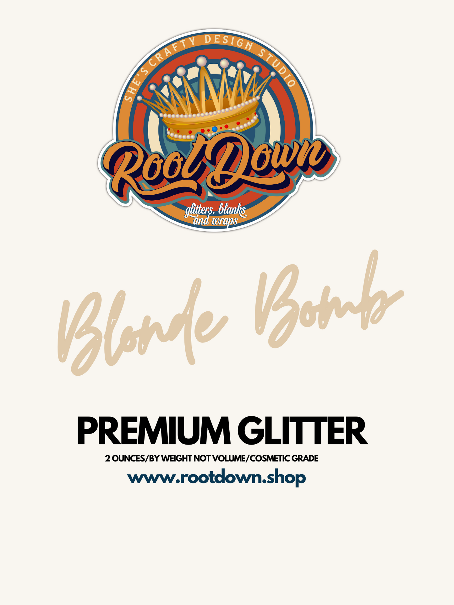 BLONDE BOMB - Premium Matte Glitter