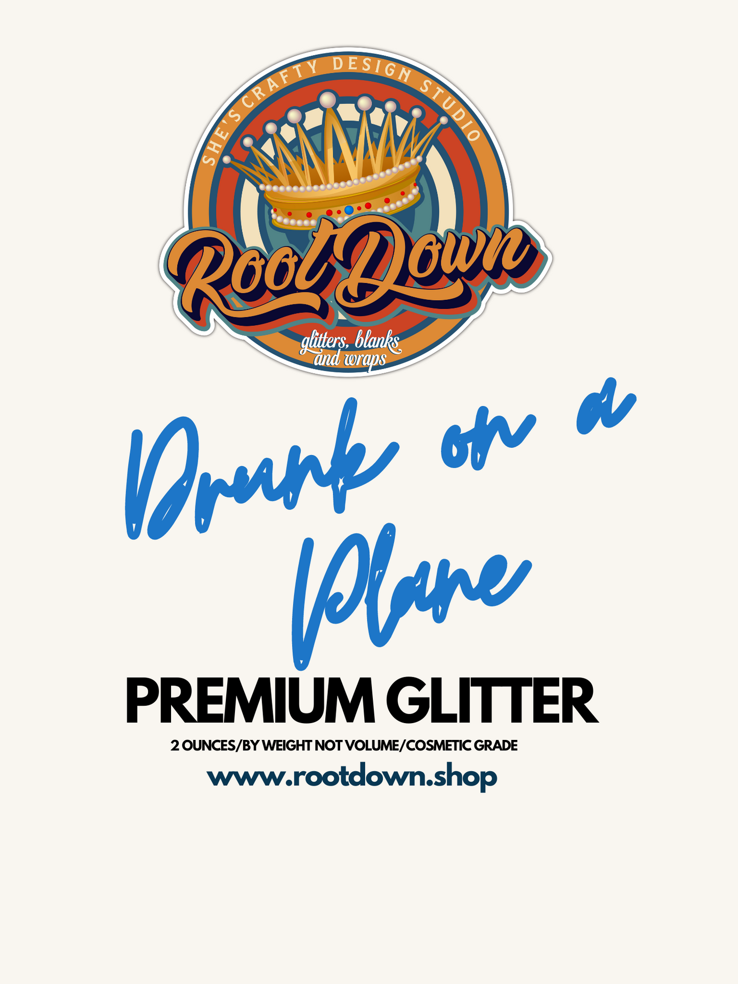 Drunk On A Plane - Premium Holographic Glitter