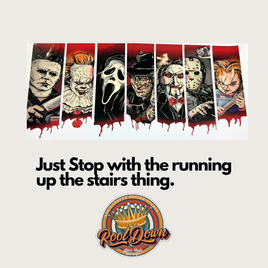 Scary Movie UV DTF Wraps
