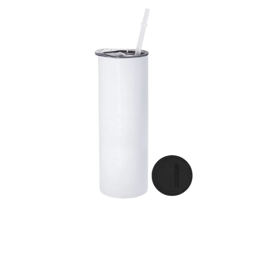 20 Ounce White Sublimation Skinny Tumbler