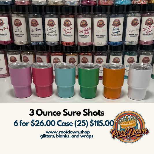 3 Ounce Sure Shot Sublimation Multi Color Case